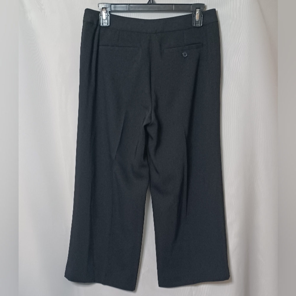 LAUREN RALPH LAUREN Petite Women's Black Wide Leg Crop Pants. 6P - Picture 7 of 10